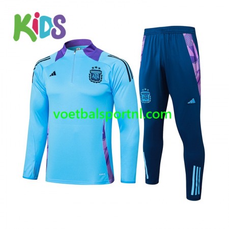 Argentinië Kind Blauw Trainings Sweatshirt Pak 2024